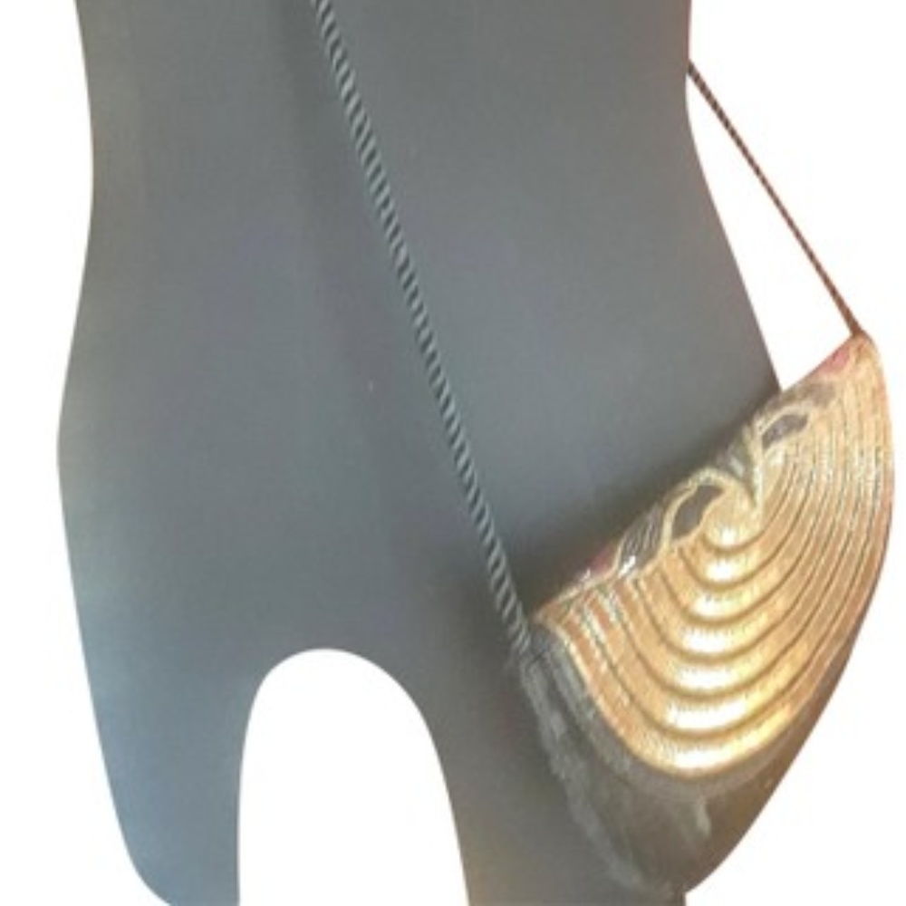 NEW Vintage, -90's hand beaded crossbody bag